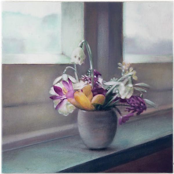 Schneeglöckchen-2004,Öl_Lw,40x40cm